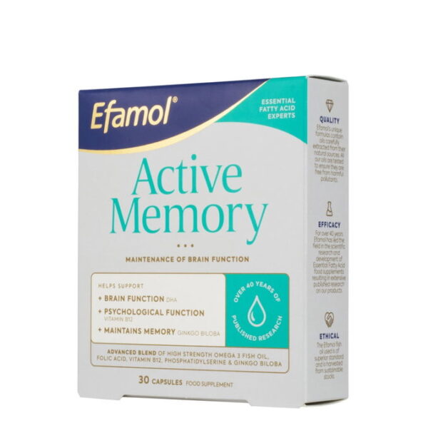 EFAMOL BRAIN ACTIVE MEMORY 30 CAPSULES (ЭФАМОЛ БРЕЙН ЭКТИВ МЕМОРИ 30 КАПСУЛ)